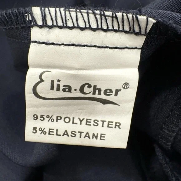 NWT Size 14 XXL Navy Blue Sleeveless v neck Strappy Cocktail Dress Pockets - Picture 7 of 7